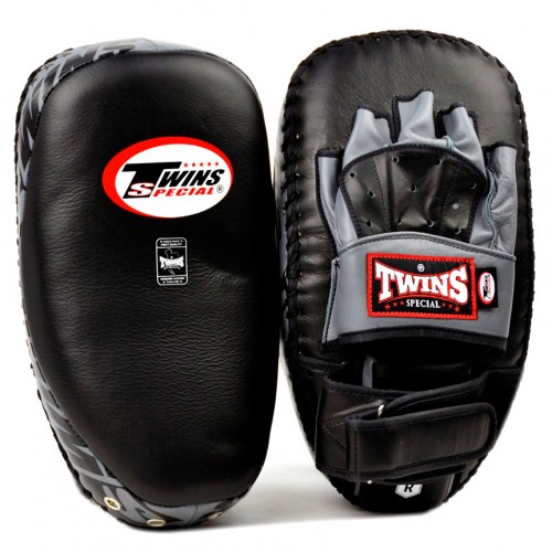 Боксерские ударные лапы Twins Special (PML-23 black/gray)